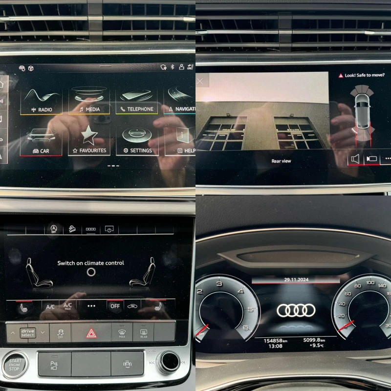 Audi Q8 50 TDI* 286ps* 3xS Line* Quattro* 360* KEYLESS* , снимка 14 - Автомобили и джипове - 48153397