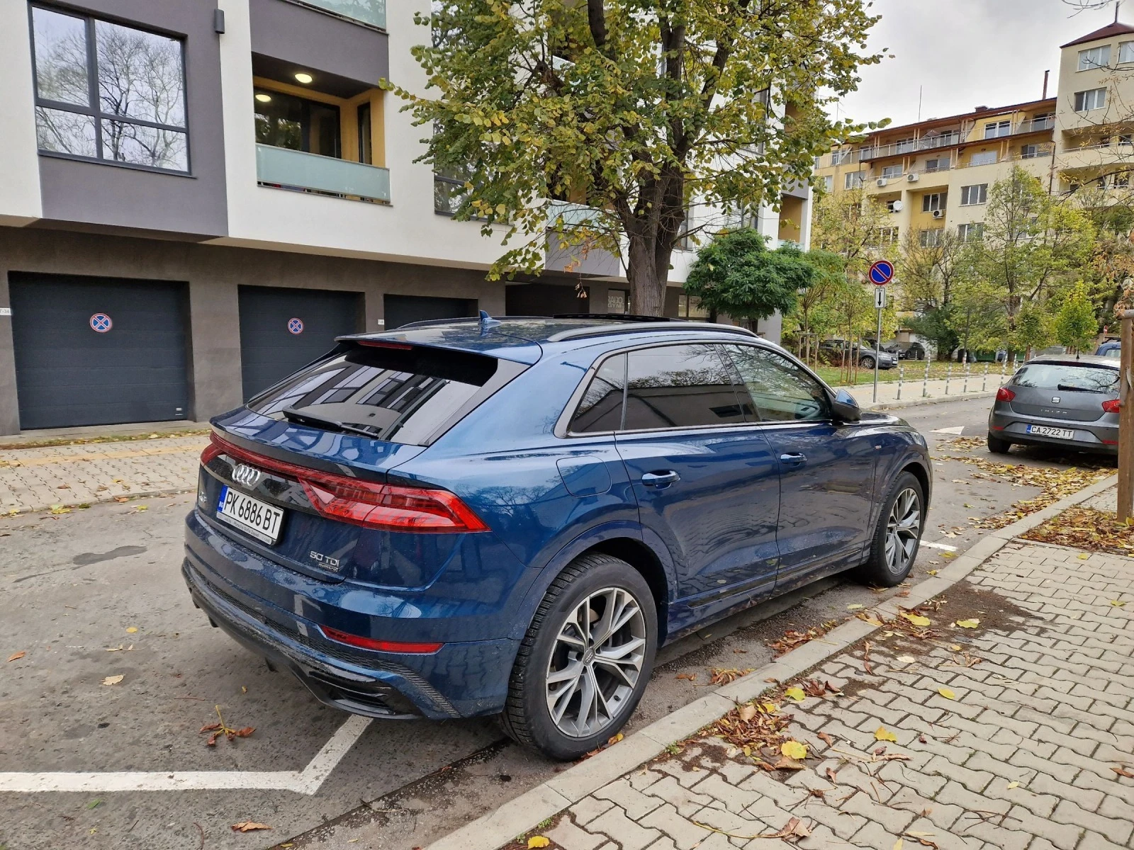 Audi Q8 S-line, MATRIX, ЧЕРНА ОПТИКА, ПЕЧКА, ПОДГРЕВ НА ВО - изображение 4