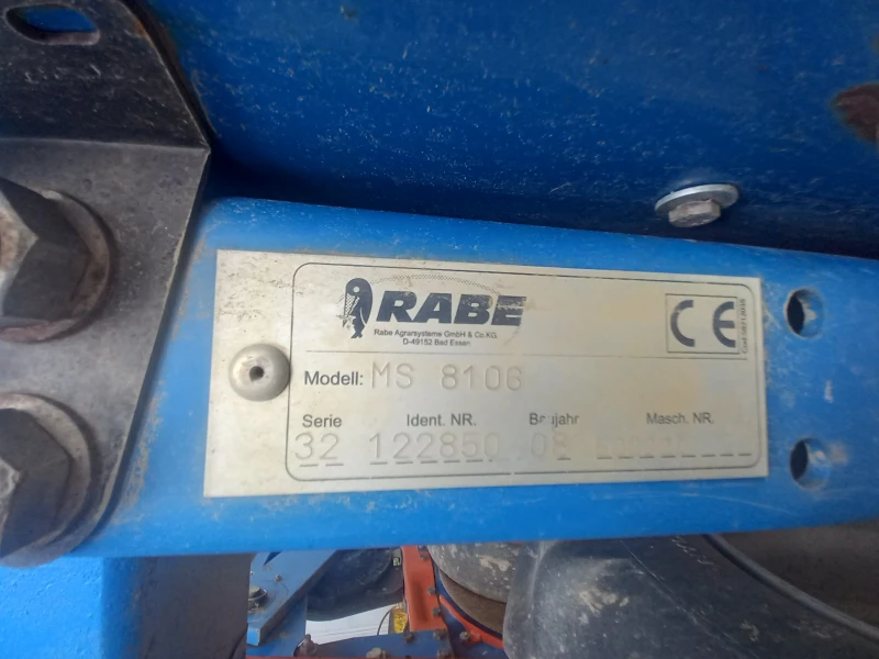 Сеялка Rabe MS 8106, снимка 4 - Селскостопанска техника - 51927751