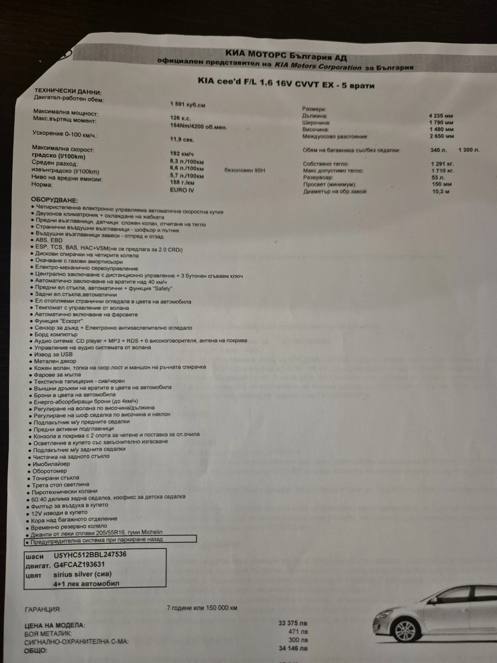 Kia Ceed F/L 1.6 CVVT EX - изображение 3