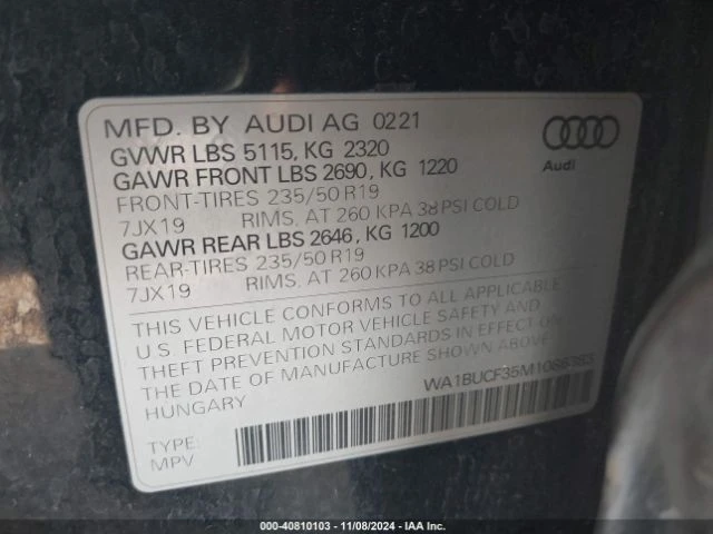 Audi Q3 PREMIUM PLUS 40 TFSI QUATTRO TIPTRONIC, снимка 11 - Автомобили и джипове - 48494343