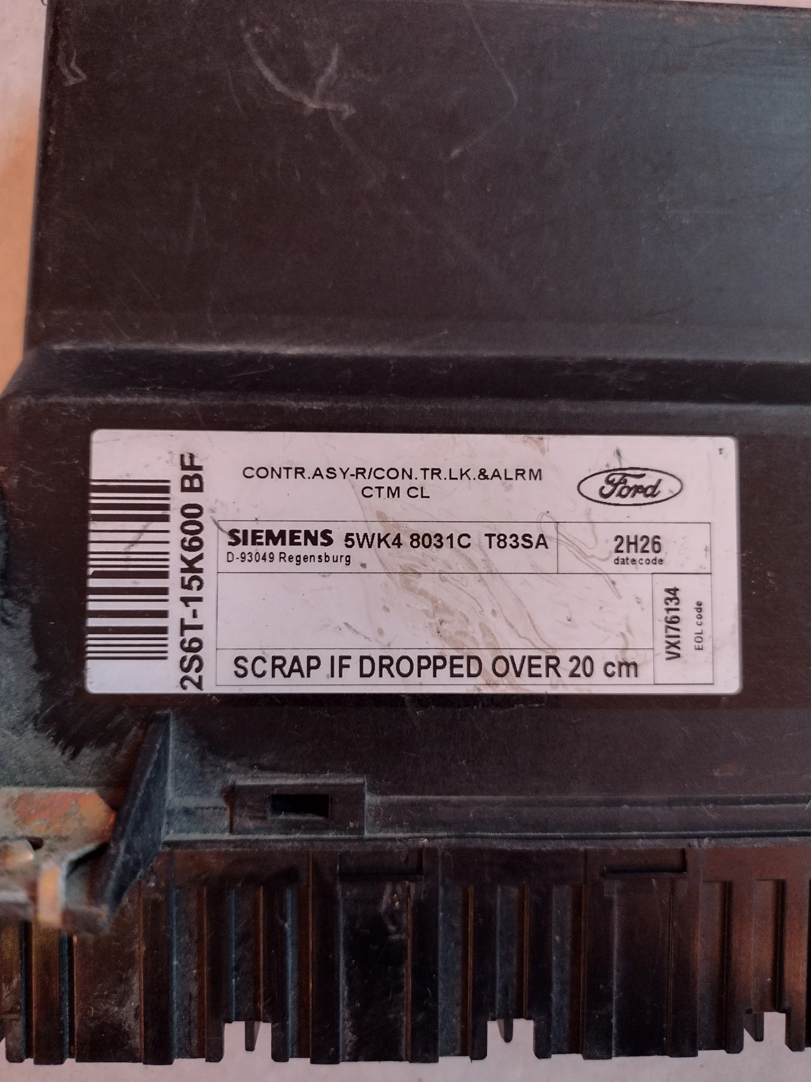 2S6T-15K600 BF ������� �����  FORD FIESTA 5WK48031C    5WK4 8031C  T83SA | Mobile.bg � ����������� 1