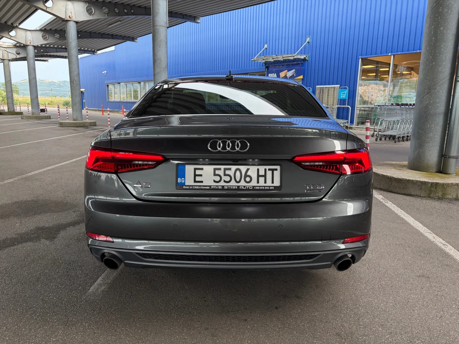 Audi A5 Quattro, S line, 2.0 TFSI, Панорама, снимка 5 - Автомобили и джипове - 54947943