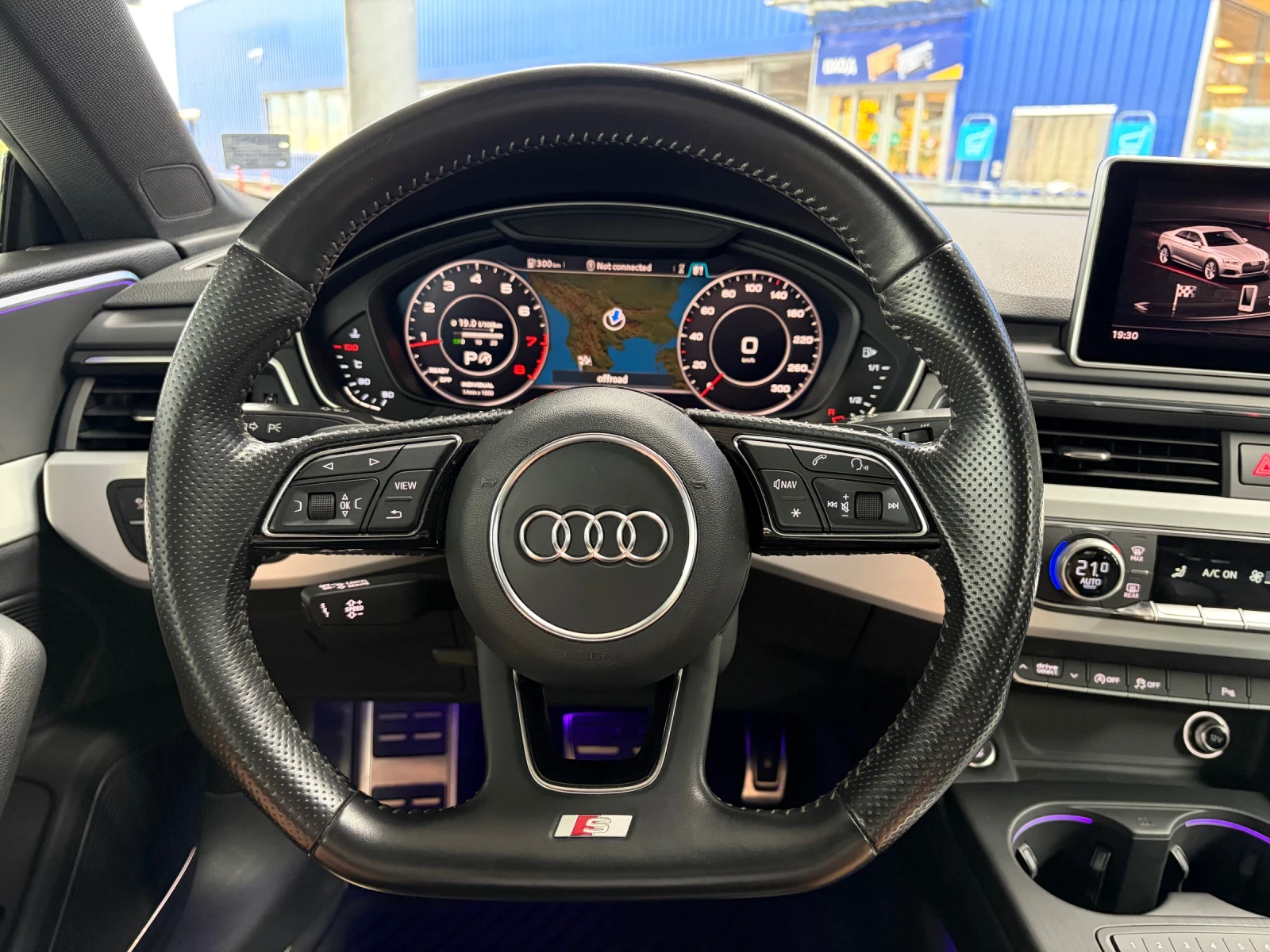 Audi A5 Quattro, S line, 2.0 TFSI, Панорама, снимка 14 - Автомобили и джипове - 54947943