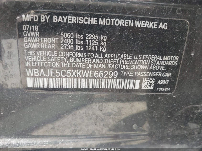BMW 540 RWD Автокредит Цена до България, снимка 12 - Автомобили и джипове - 55133246