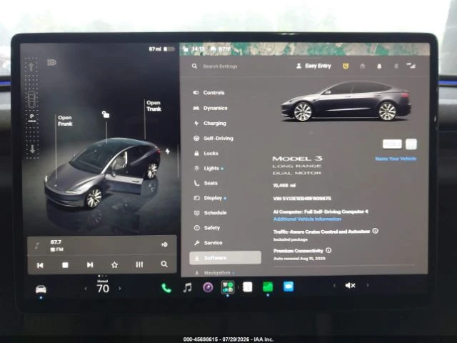 Tesla Model 3 LONG RANGE DUAL MOTOR ALL-WHEEL DRIVE, снимка 14 - Автомобили и джипове - 56326400