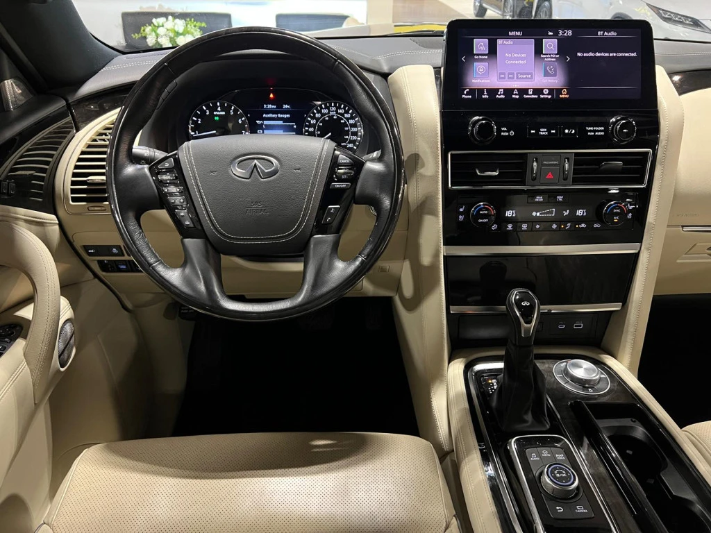 Infiniti QX80 LUX* 3TV* BOSE* ОБДУХВАНЕ* МАСАЖ* 360КАМЕРА* LANE*, снимка 8 - Автомобили и джипове - 55619598