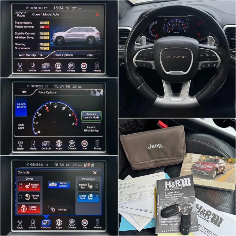 Jeep Grand cherokee 6.4 SRT FULL O.Z Racing , снимка 8 - Автомобили и джипове - 52555557