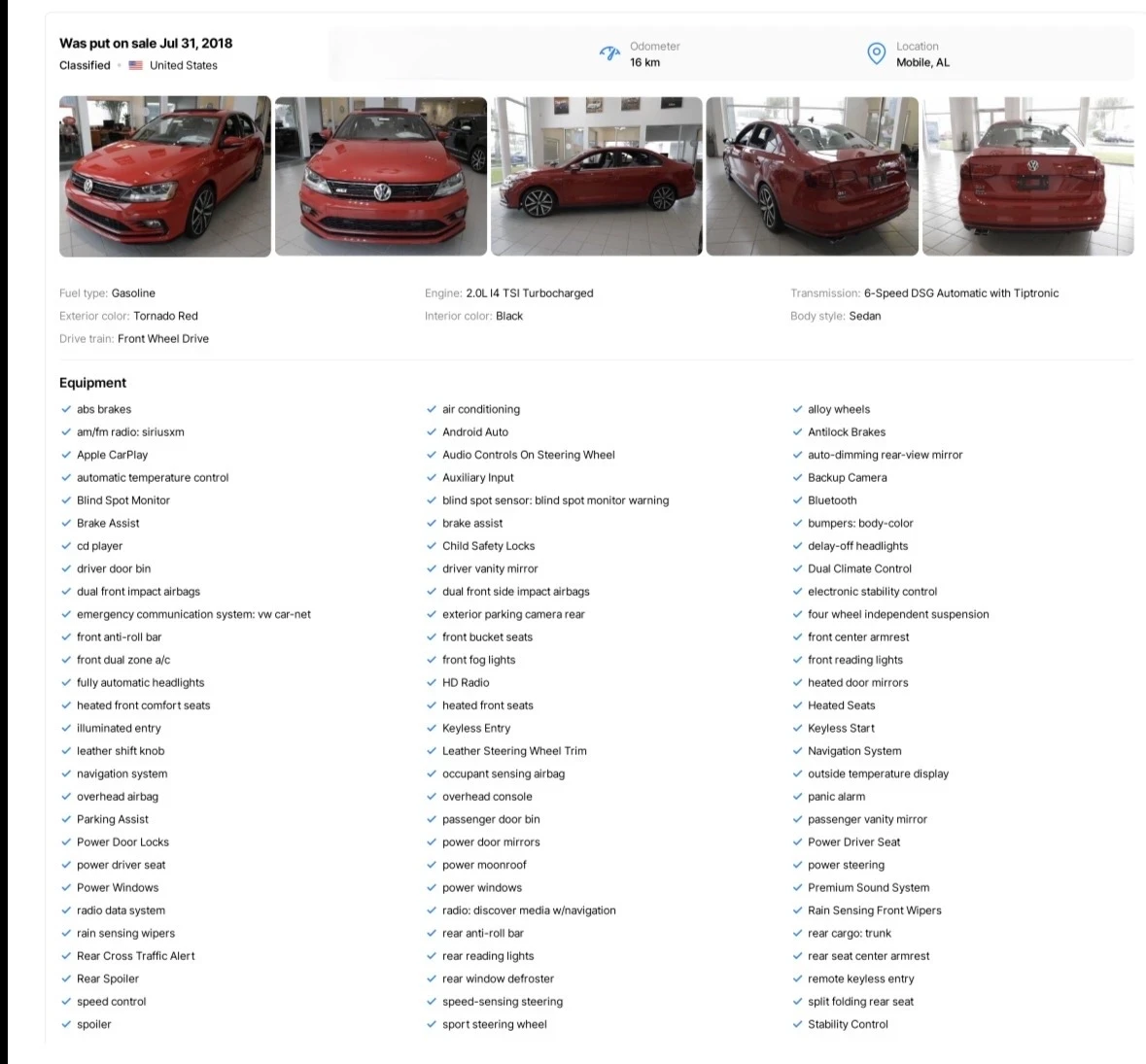 VW Jetta 2.0 GTI DSG 2018 TOP FaceLift FULL Keyless REAL.KM | Mobile.bg � ����������� 17