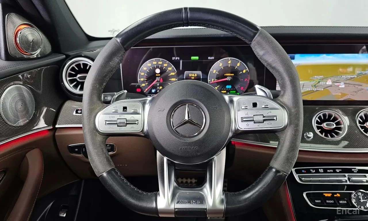 Mercedes-Benz E 53 AMG * DISTRONIC * МАСАЖИ * ПОДГРЕВ * ОБДУВХАНЕ * КАРБО, снимка 13 - Автомобили и джипове - 56114115