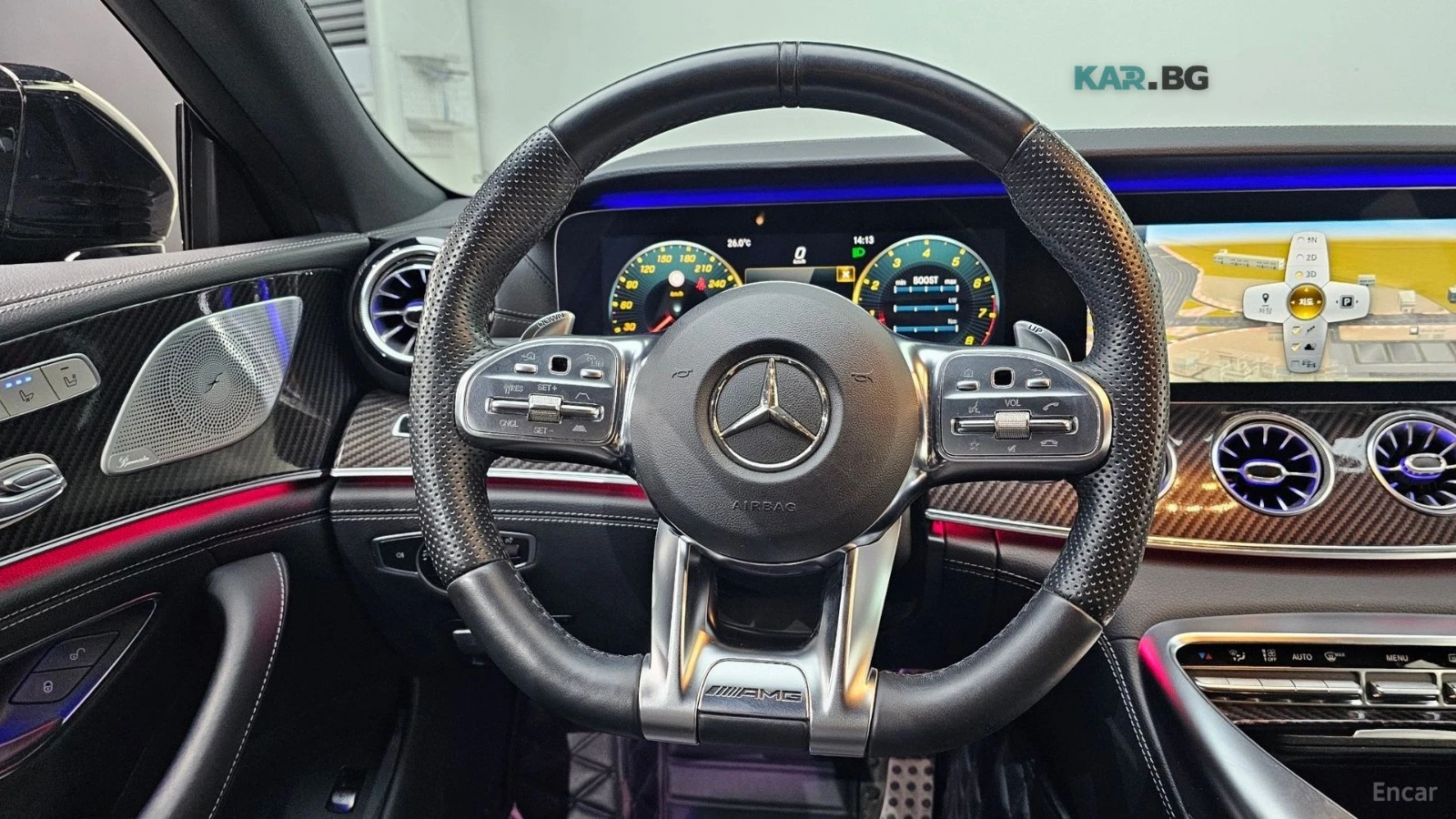 Mercedes-Benz AMG GT 43* 4MATIC+ * ПОДГРЕВ* ОБДУХВАНЕ* CAMERA* BURMES, снимка 13 - Автомобили и джипове - 55028043