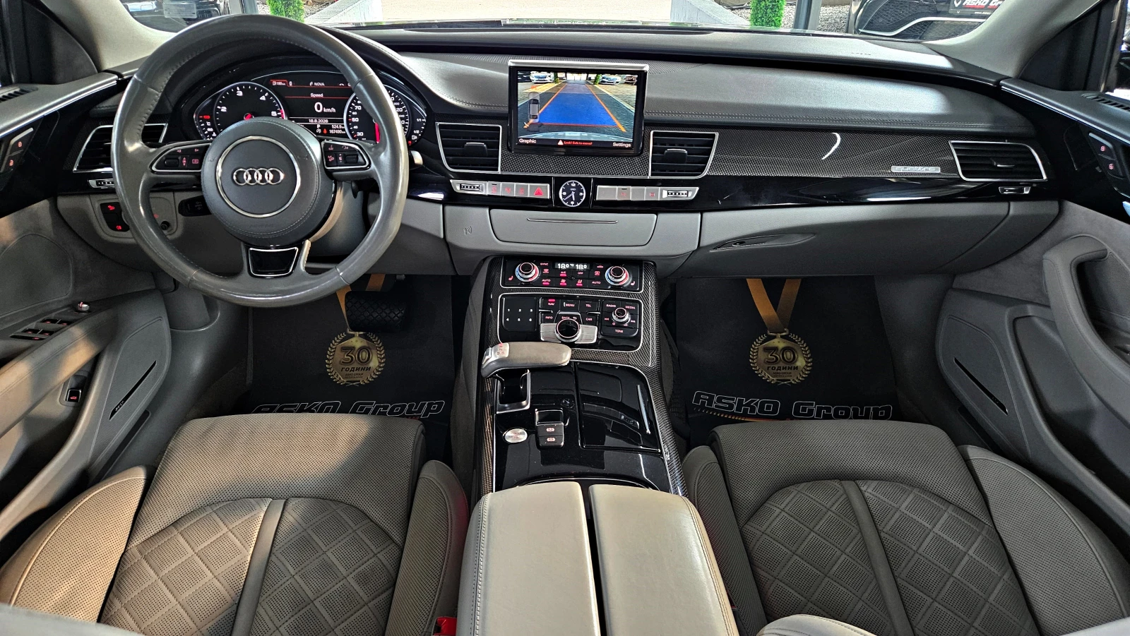 Audi A8 MATRIX/NARDO GREY/BOSE/CAMERA/ПОДГРЕВ/AMBIENT/LIZI, снимка 8 - Автомобили и джипове - 55715301