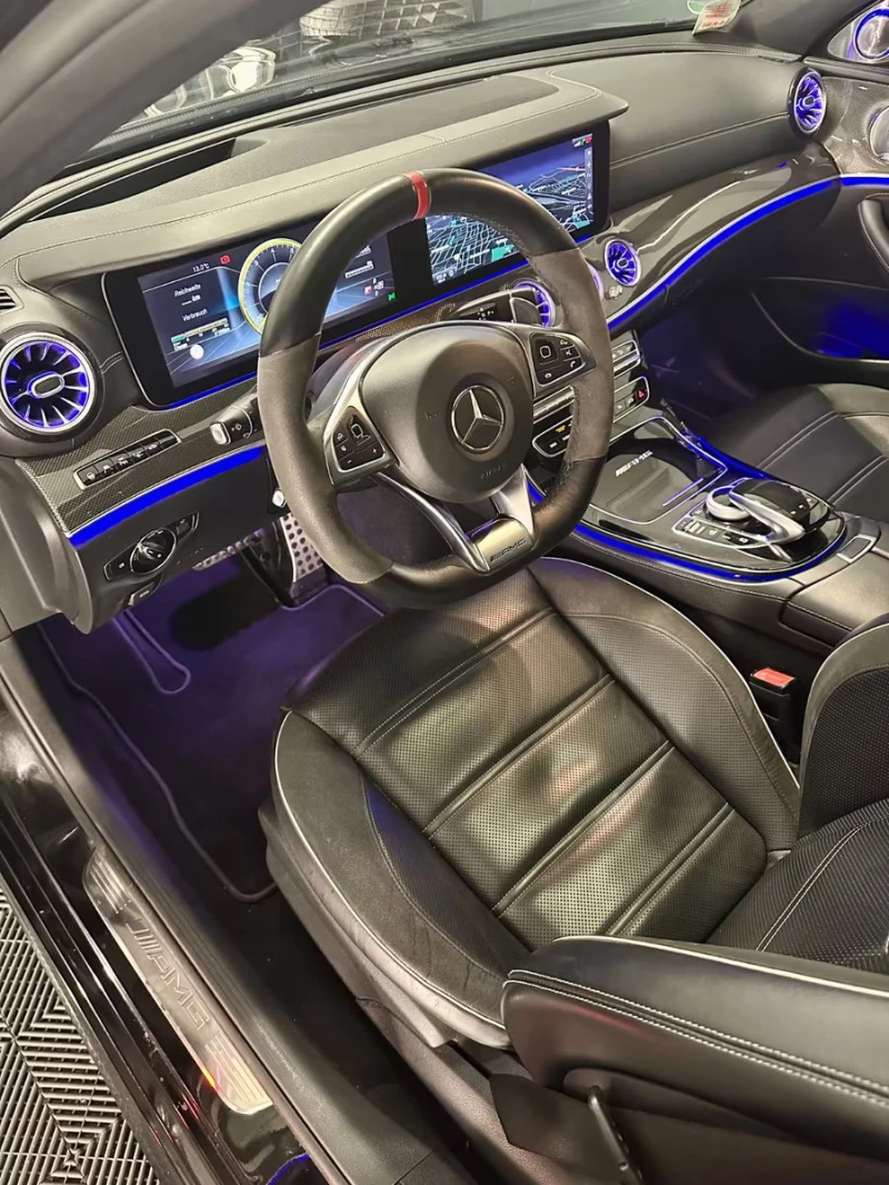 Mercedes-Benz E 63 AMG S/ГАРАНЦИЯ/3DBURM/CARBON/FULL/OPCION/SWAROVSKI/50D, снимка 10 - Автомобили и джипове - 52164902