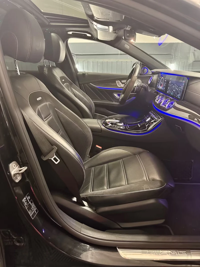 Mercedes-Benz E 63 AMG S/ГАРАНЦИЯ/3DBURM/CARBON/FULL/OPCION/SWAROVSKI/50D, снимка 9 - Автомобили и джипове - 52164902