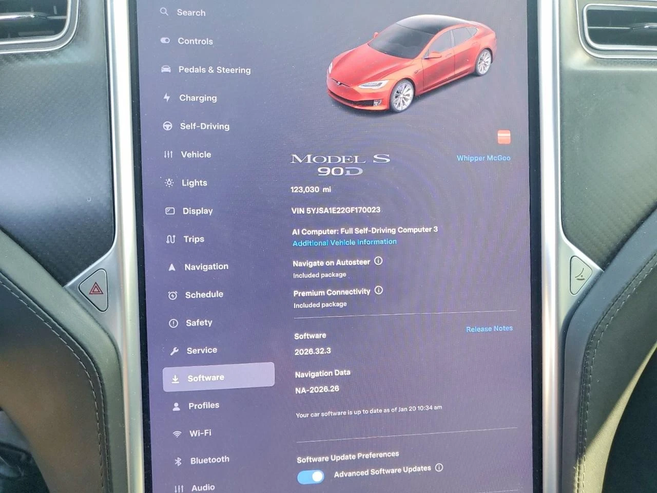 Tesla Model S 90D 4X4, снимка 9 - Автомобили и джипове - 56313957