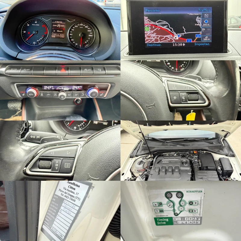 Audi A3 2.0TDI/АВТОМАТ/КОЖА/ОЧАКВАН ВНОС/ОБСЛУЖЕН/, снимка 15 - Автомобили и джипове - 53478374