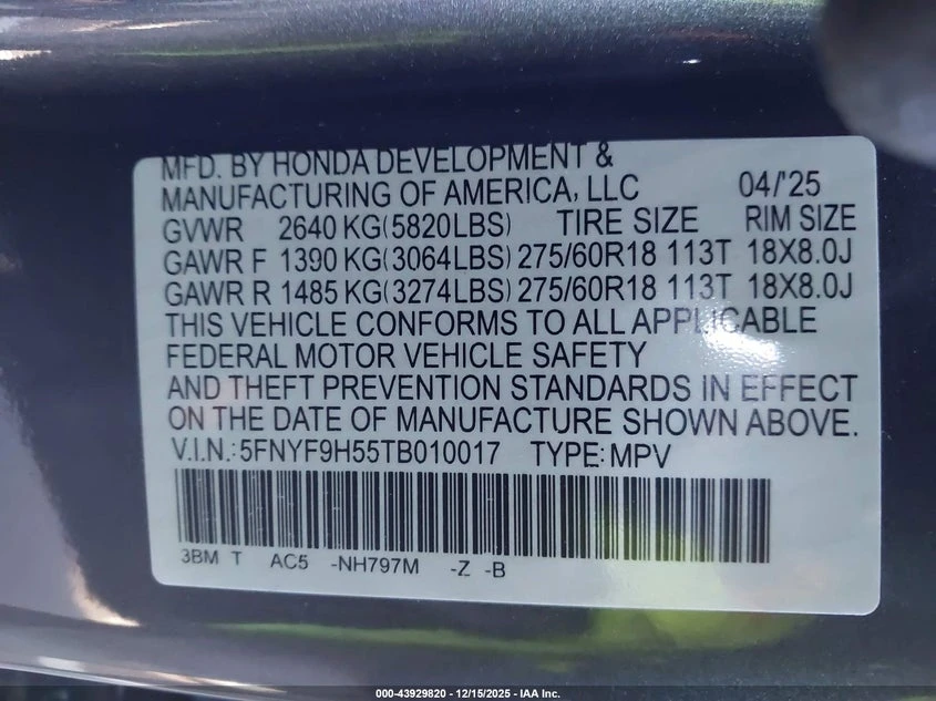 Honda Passport 3.5l Awd Trailsport/Awd Trailsport Blackout, снимка 9 - Автомобили и джипове - 53819141