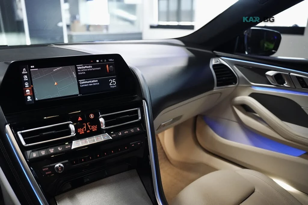 BMW 850 M* ВАКУМ* CARBONROOF* ОБДУХ* LASER* 360* HARMAN* N, снимка 17 - Автомобили и джипове - 55976572