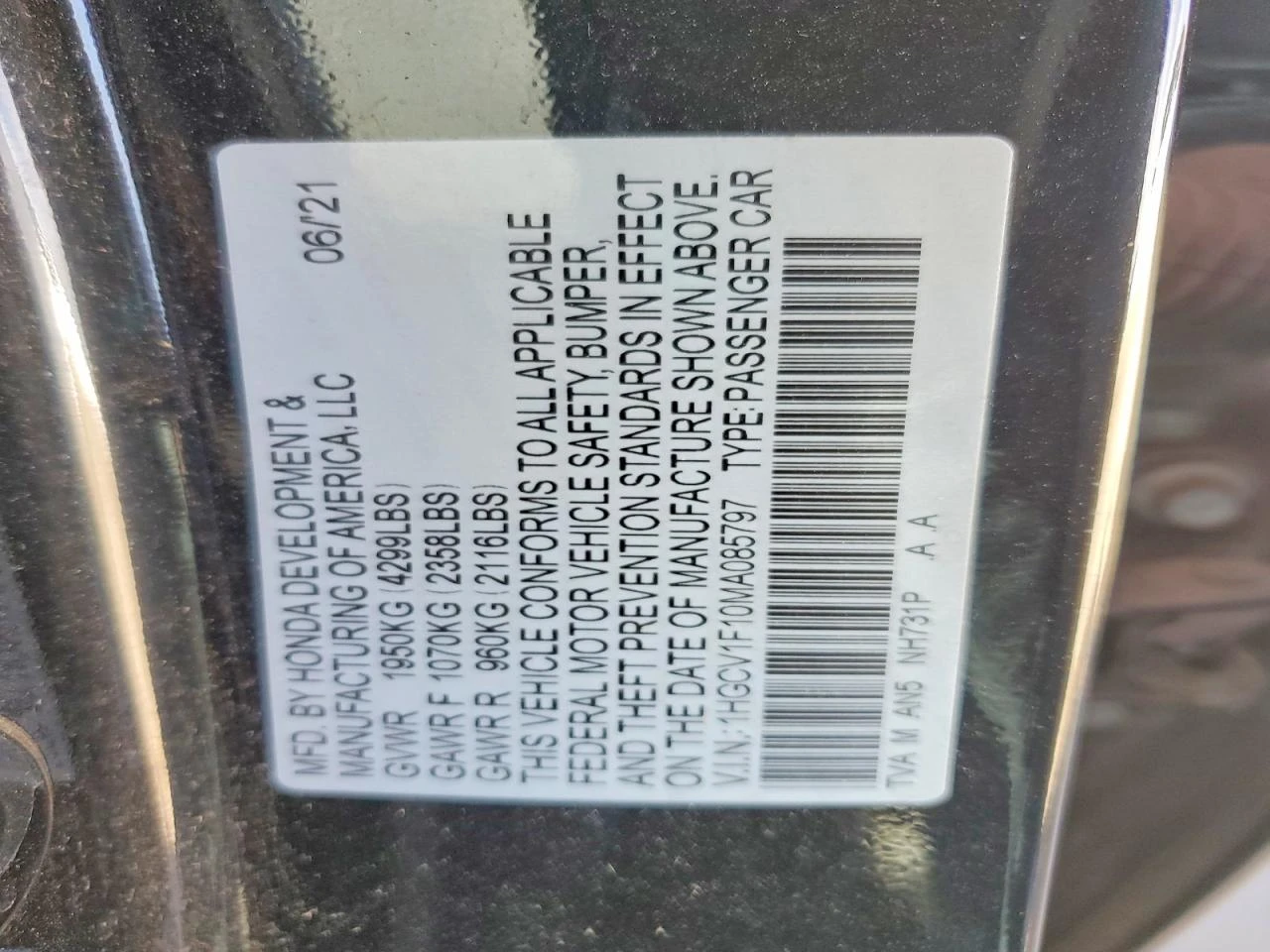 Honda Accord 1.5l Lx, снимка 12 - Автомобили и джипове - 56226401