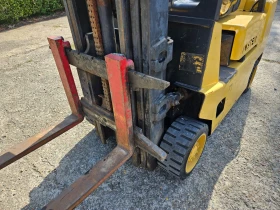 Мотокар Hyster 3т газ , вдига на 5.7м+ своб.ход , снимка 5