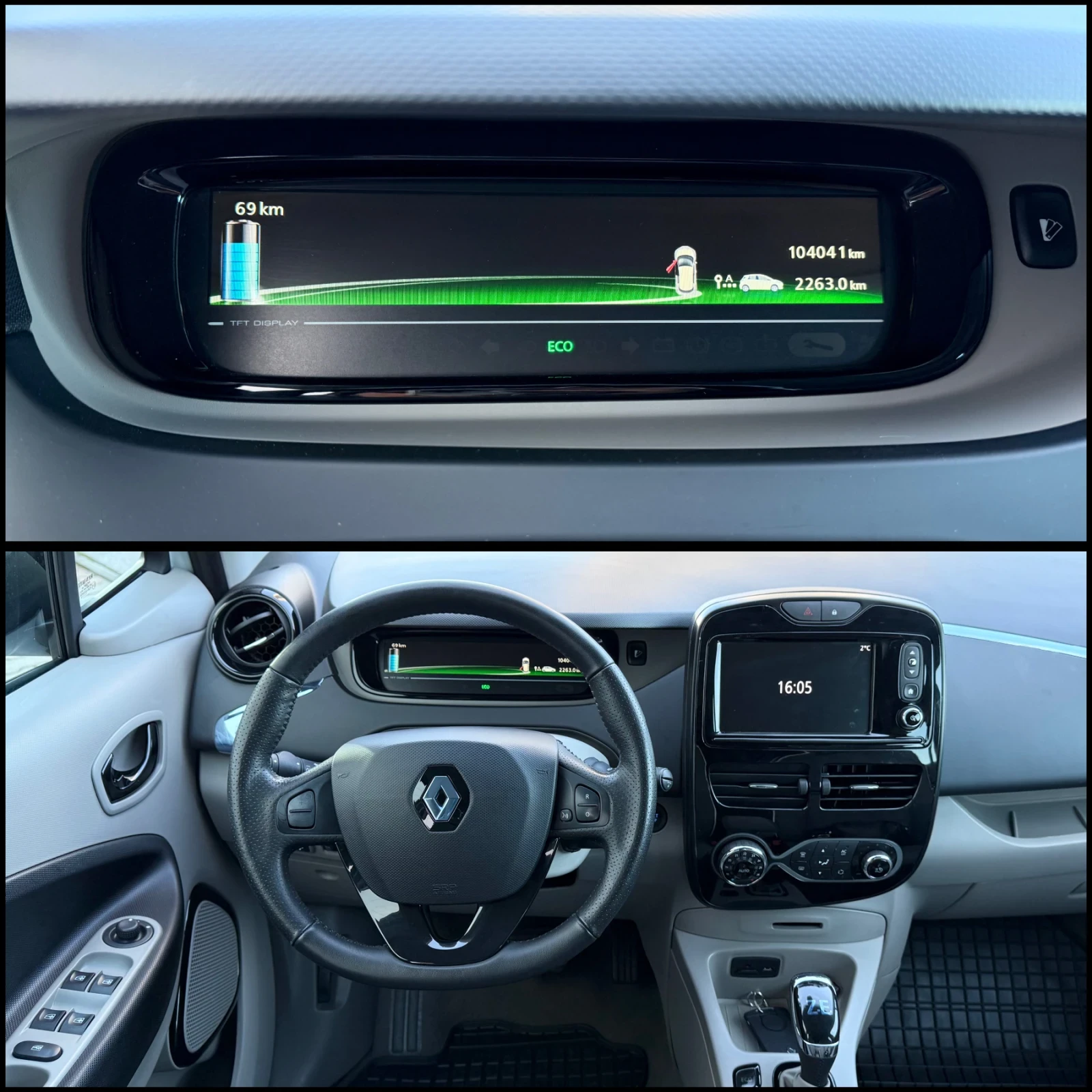 Renault Zoe 22kWh/Собствена батерия/Navi/Камера/KeylessGo - изображение 9