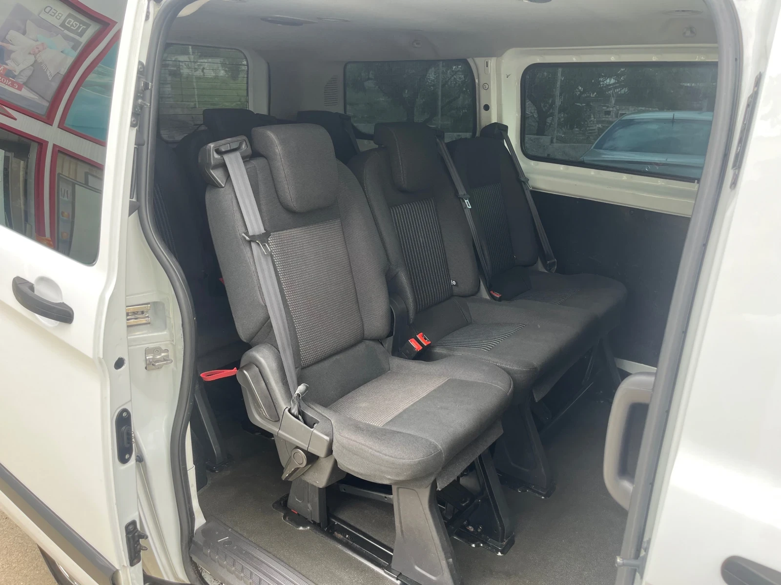 Ford Transit Custom 2.2tdci/ 9места/ климатик , снимка 7 - Бусове и автобуси - 54715589