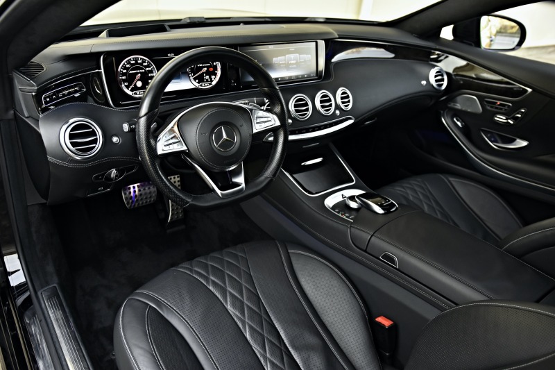 Mercedes-Benz S 500 COUPE 9G 4Matic 63AMG Styling DESIGNO 360 BURMES  , снимка 9 - Автомобили и джипове - 44174796