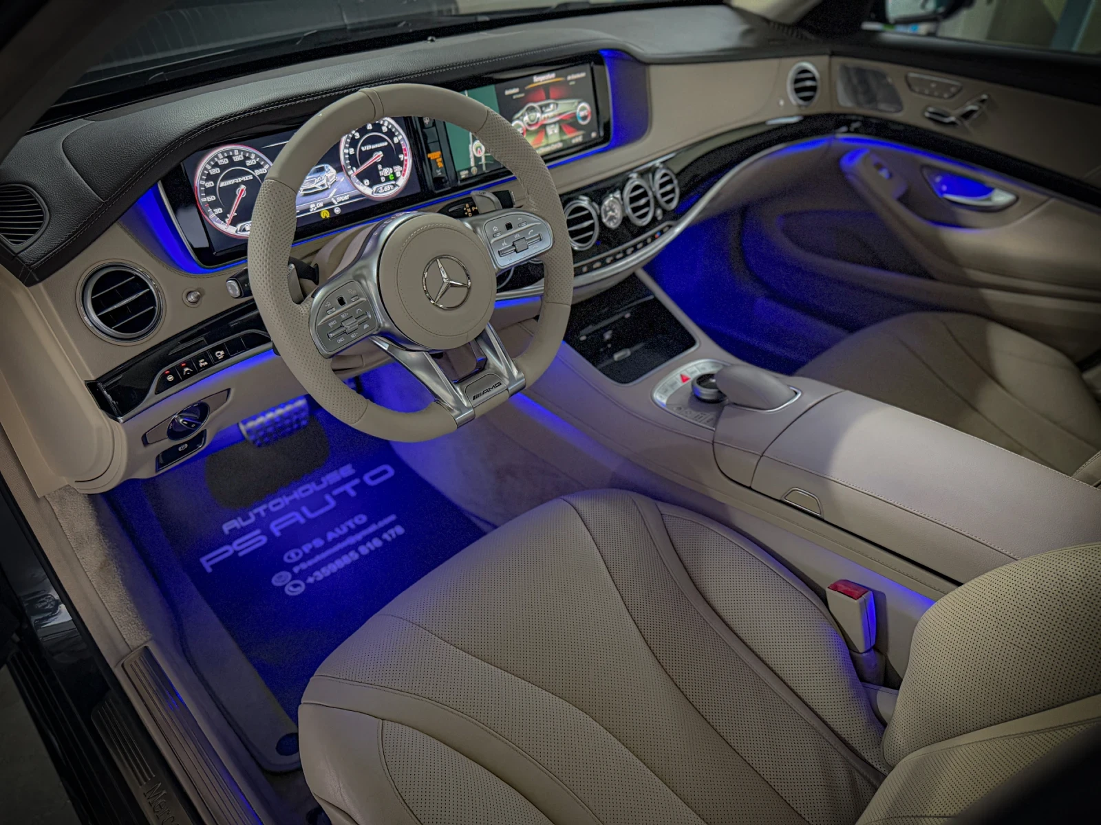 Mercedes-Benz S 500 AMG / Дълга База / Нови Гуми, снимка 9 - Автомобили и джипове - 55858551