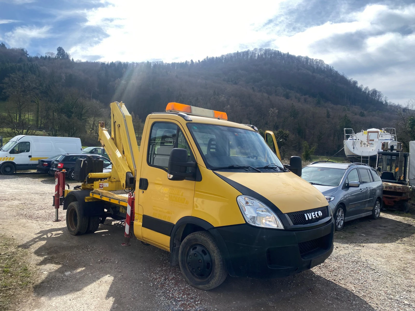 Iveco 35c18 БОРДОВИ С КРАН* 2830кг * НОВ ВНОС ОТ ШВЕЙЦАРИЯ 