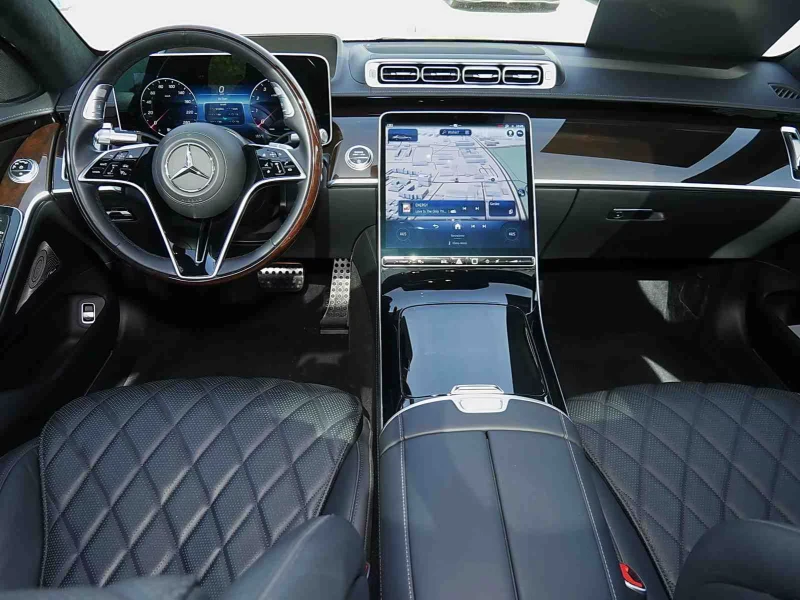 Mercedes-Benz S 580 4.0MHEV/503HP/L/BURM/AMG/PANO/HUD/CAM/AMBI/186g, снимка 6 - Автомобили и джипове - 51454231