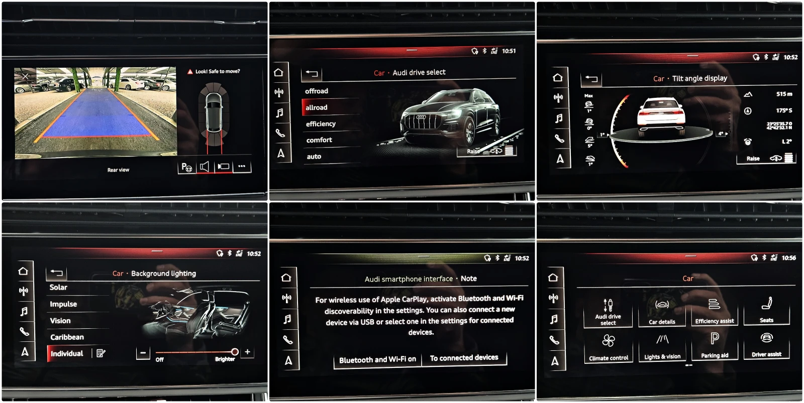 Audi Q8 SQ8/S-LINE/DISTR/PANO/САМОПАРК/AIR/ПОДГР/КАМЕРА, снимка 14 - Автомобили и джипове - 56494886