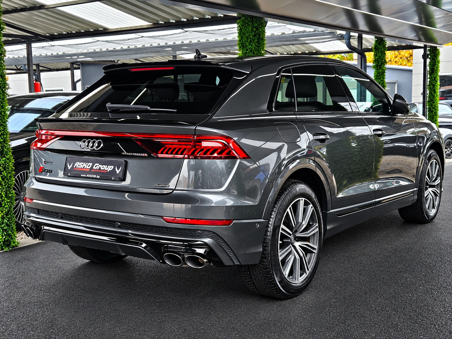 Audi Q8 SQ8/S-LINE/DISTR/PANO/САМОПАРК/AIR/ПОДГР/КАМЕРА, снимка 5 - Автомобили и джипове - 56494886