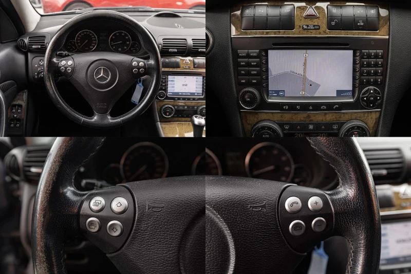 Mercedes-Benz C 230 Kompressor BI-XENON/HARMAN-KARDON/ШИБЕДАХ, снимка 13 - Автомобили и джипове - 52316370