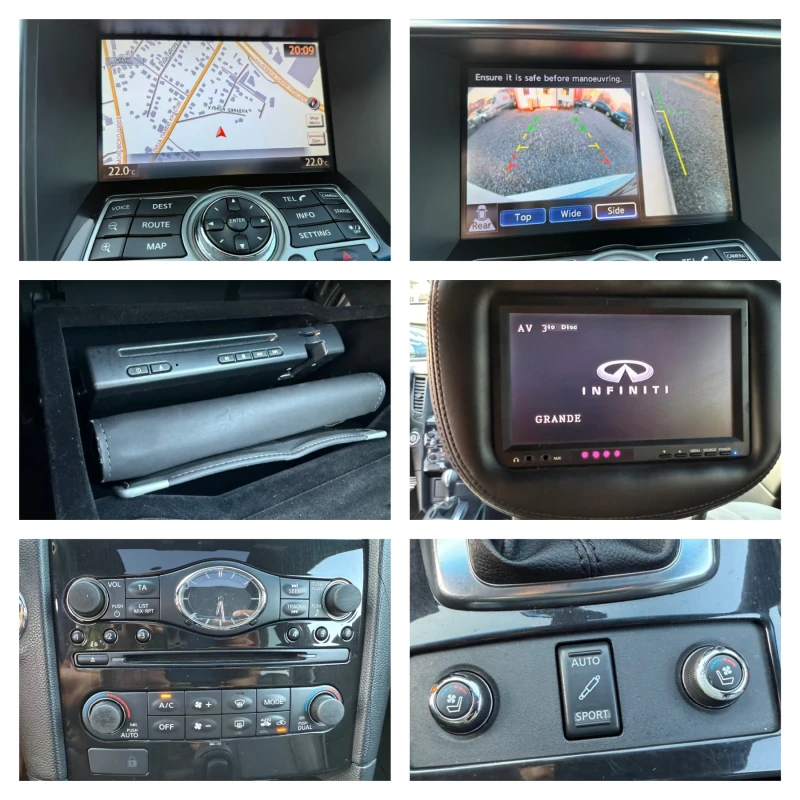Infiniti Fx 30 dS V6 (238hp) AWD/DVD/TV/360/Подгрев/Обдухване/EU5, снимка 15 - Автомобили и джипове - 51009324