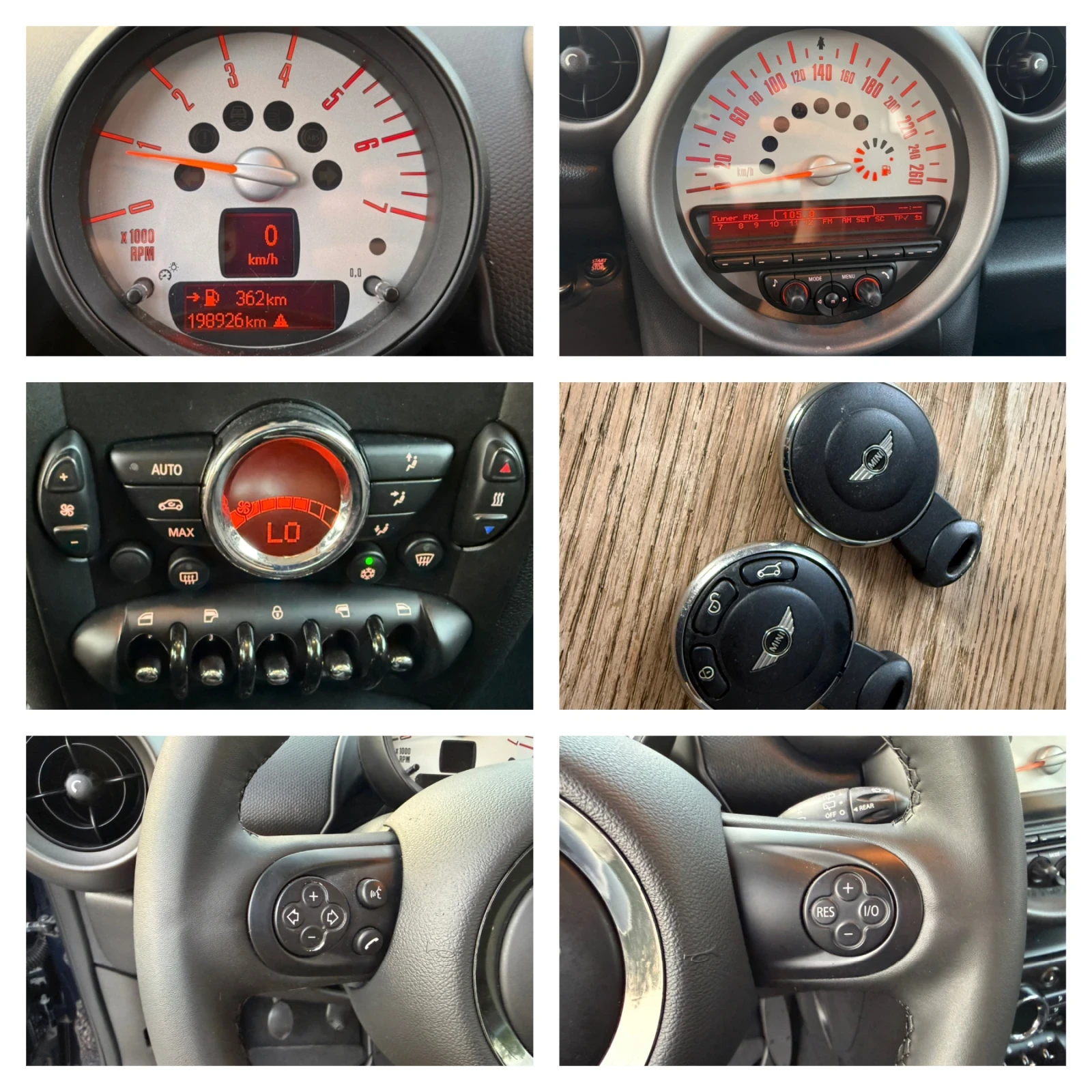 Mini Countryman 1.6D (90hp) Euro 5A / 198000km ./Регистриран/, снимка 15 - Автомобили и джипове - 55891672