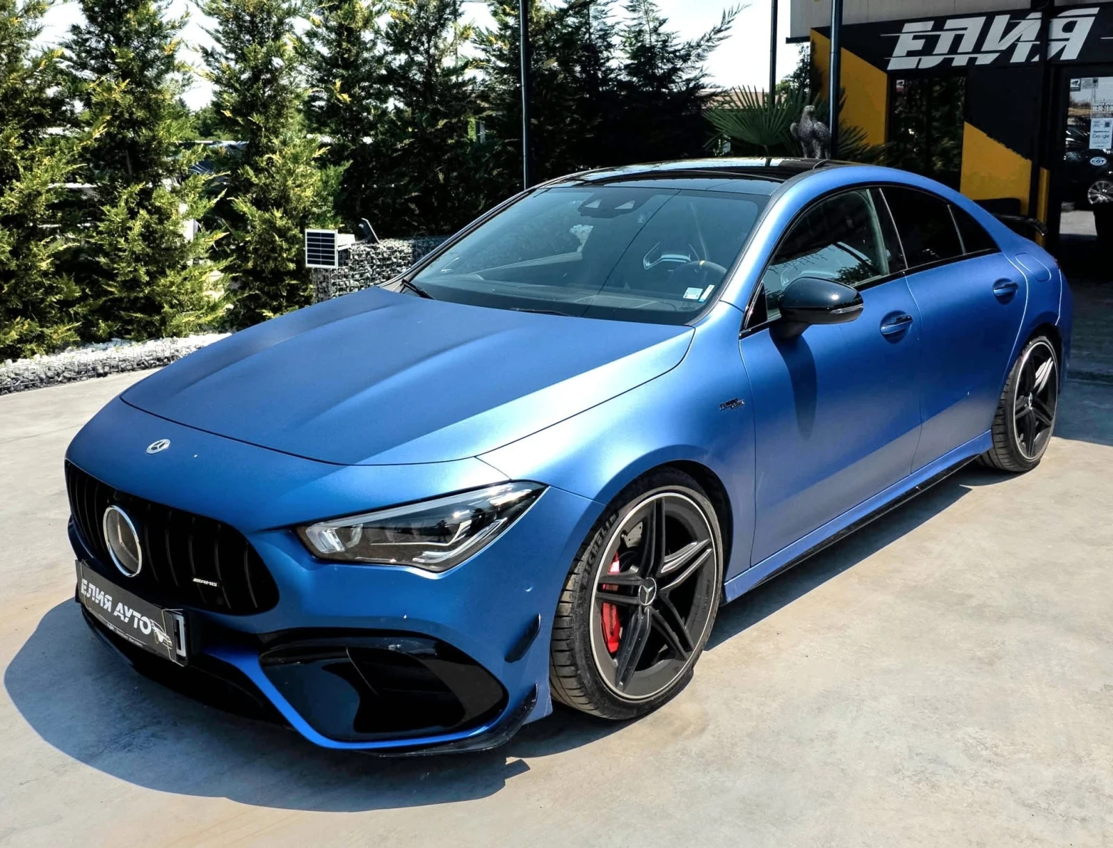 Mercedes-Benz CLA 45 AMG  S 4 MATIC ЖЪЛТ КОНЕЦ 30ХИЛ КМ ПАНО ЛИЗИНГ 100% - изображение 2