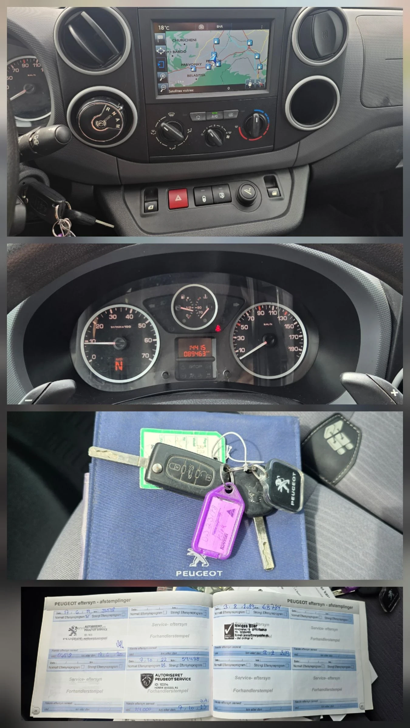 Peugeot Partner Automatic 89000km Service book, снимка 8 - Автомобили и джипове - 54197117