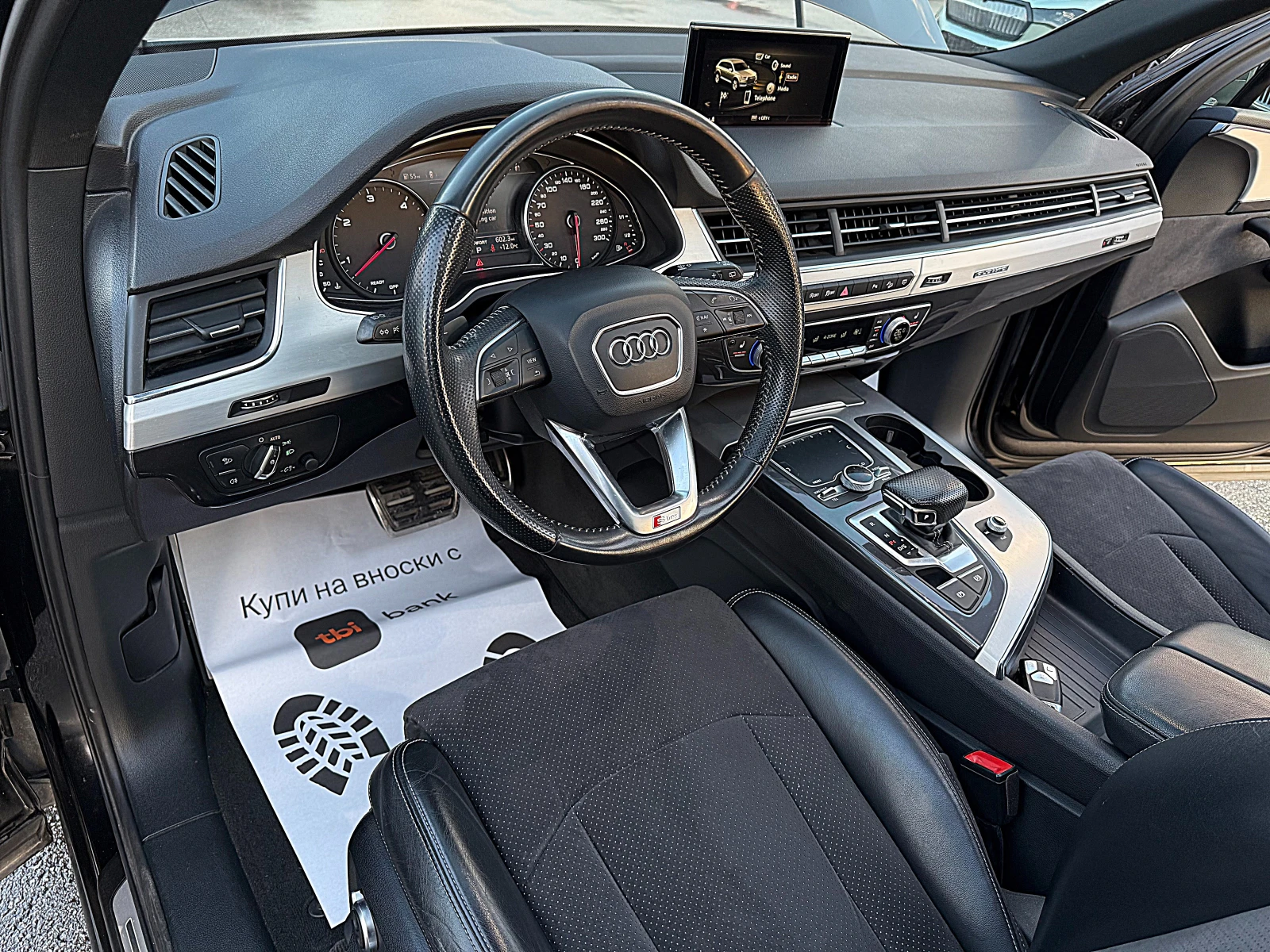 Audi Q7 FACE-Sline-PANORAMA-KAMERA-4x4-ALKANTAR-ПОДГРЯВАНЕ - изображение 9