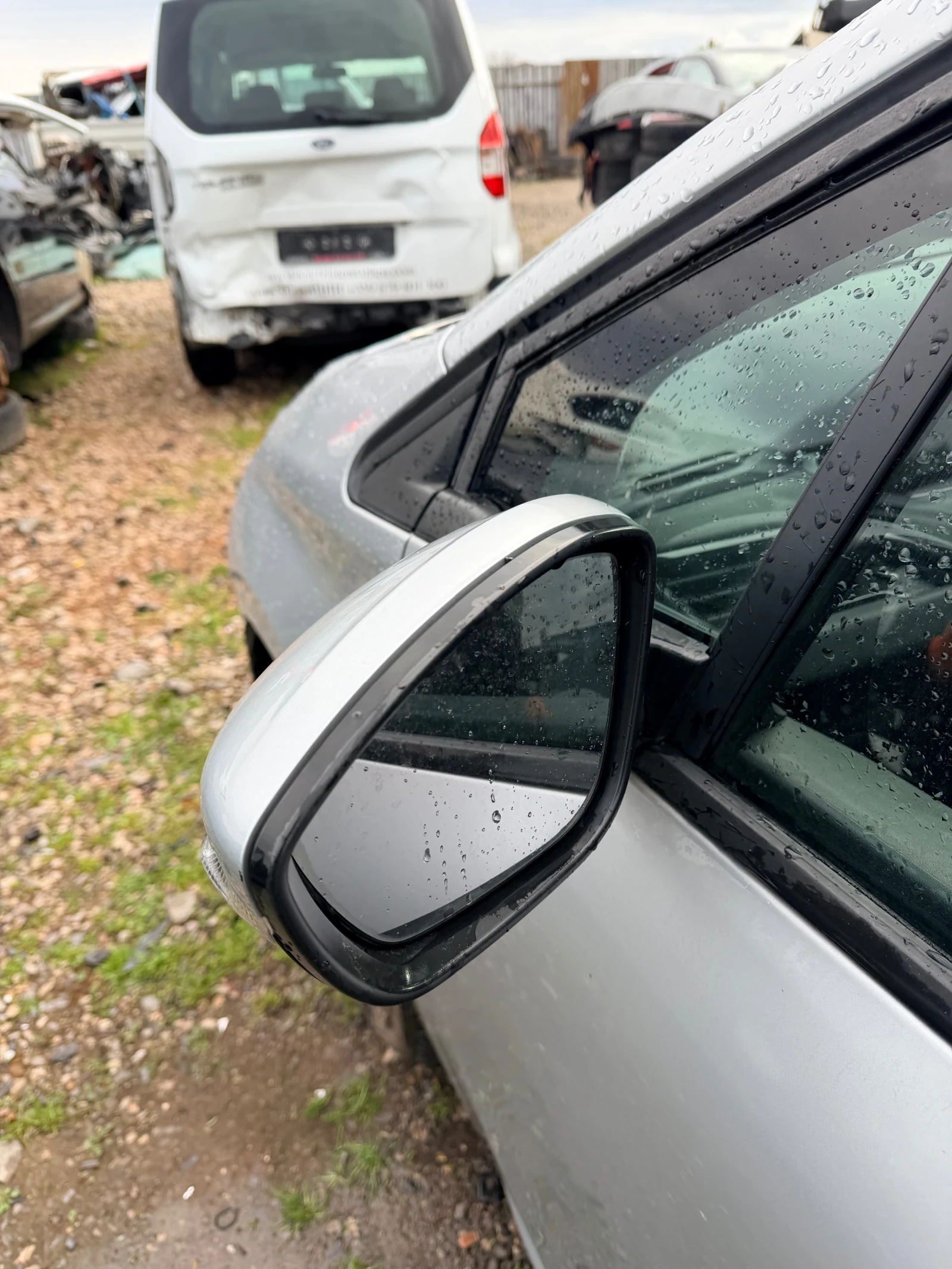 Ляво огледало електрическо PEUGEOT 208 2012-2019 Сиви/Сив цвят