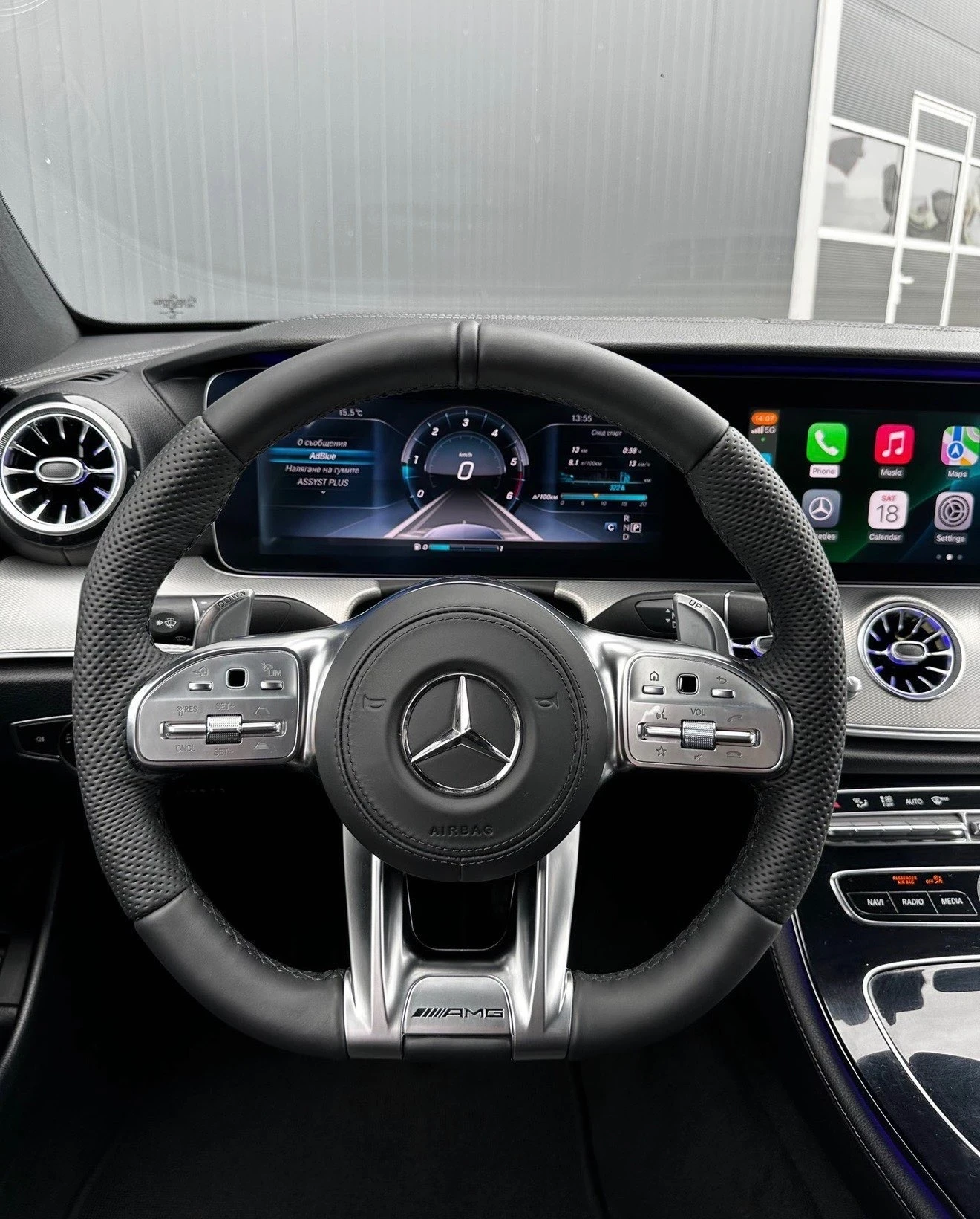 Mercedes-Benz E 220 AMG Line, WIDESCREEN, снимка 14 - Автомобили и джипове - 54221425