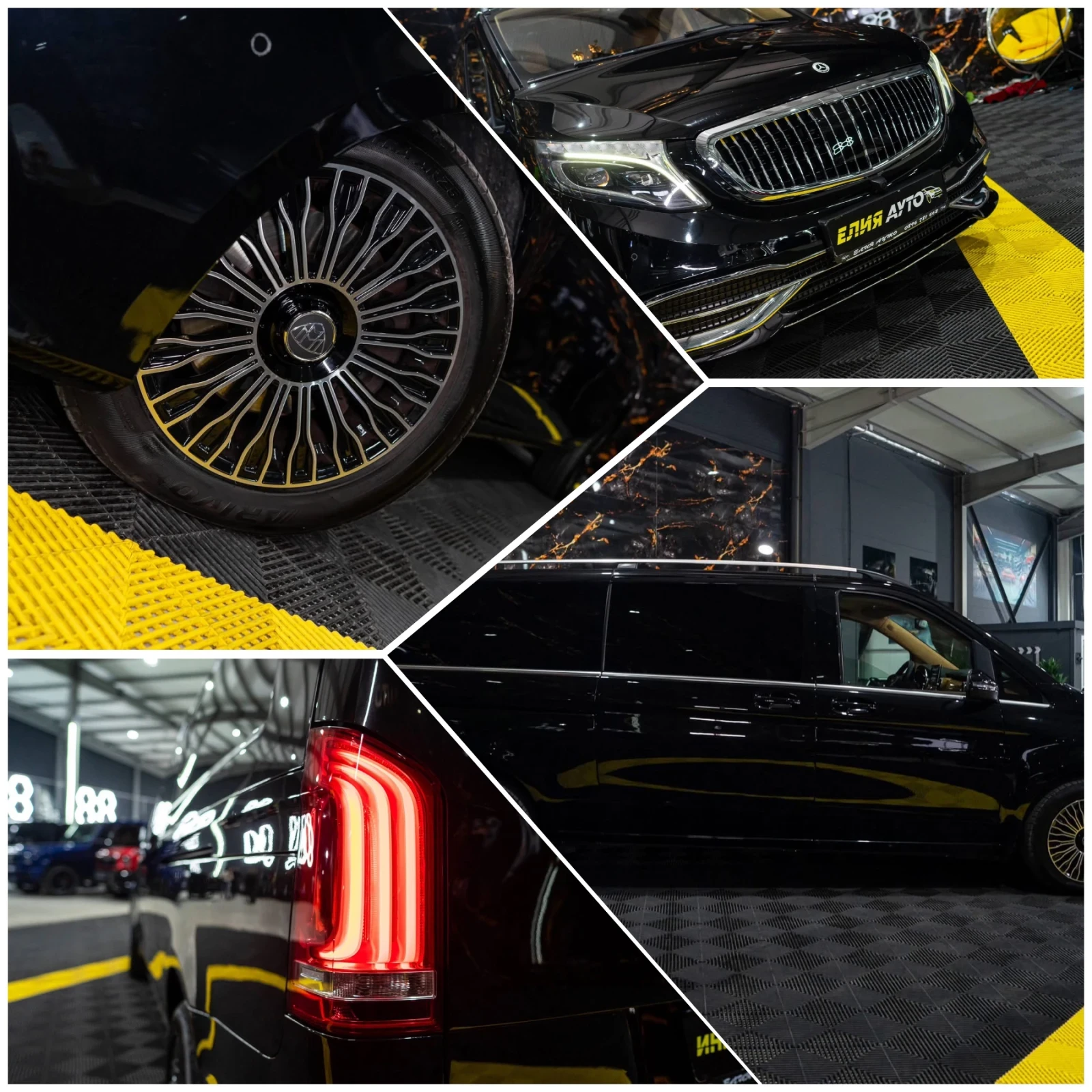 Mercedes-Benz V 250 D LONG FULL MAYBACH PACK LED NAVI ЛИЗИНГ 100%, снимка 17 - Бусове и автобуси - 54379565