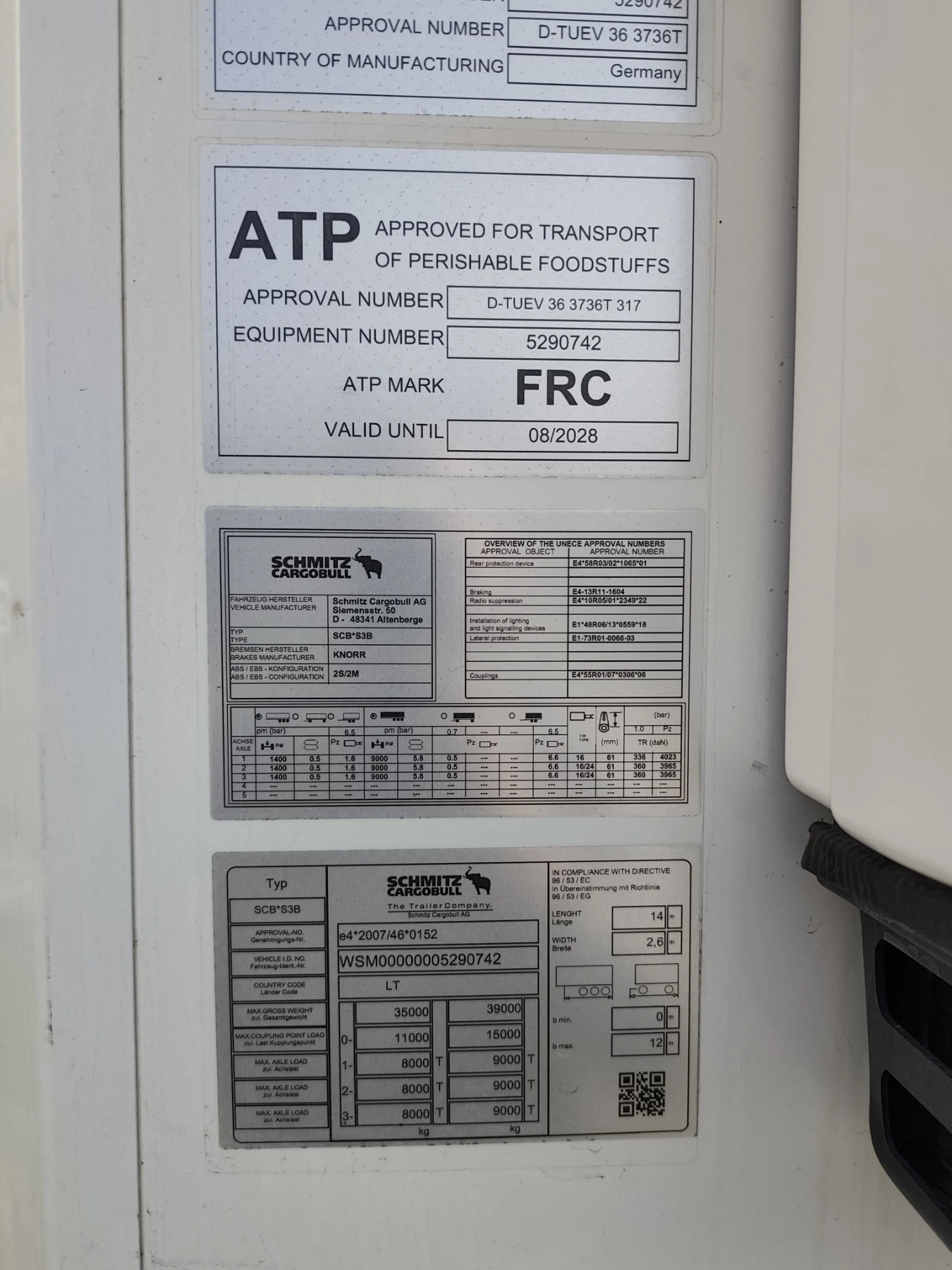 Полуремарке Schmitz SCB* S3B, снимка 15 - Ремаркета - 53708478