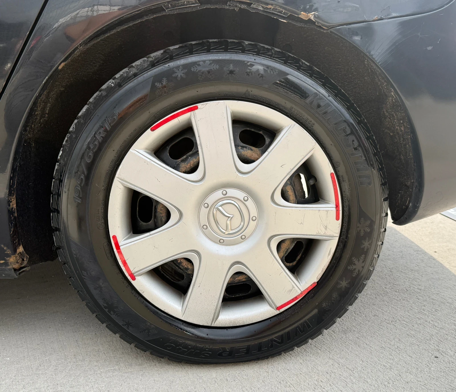 Mazda 3 1.4* ГАЗ* 2007г* РЕГИСТРИРАН* Външни Забележки* , снимка 16 - Автомобили и джипове - 55603247