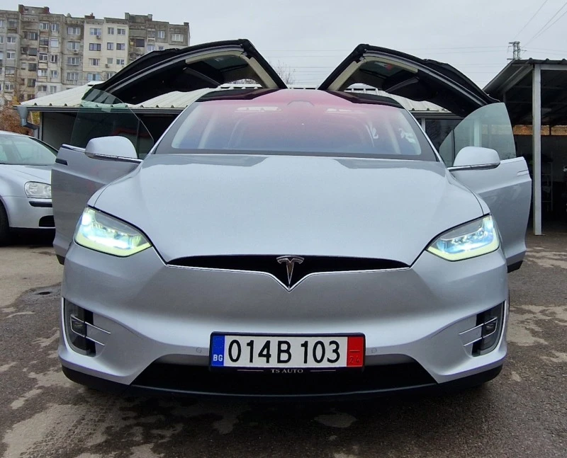 Tesla Model X 100D* ЕВРОПЕЙСКА* 4X4* КАТО НОВА , снимка 1 - Автомобили и джипове - 43301310