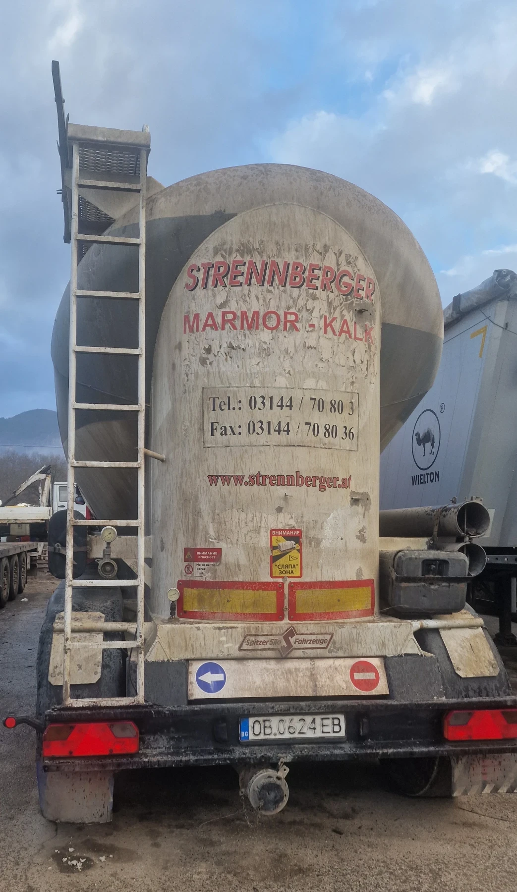 Полуремарке Spitzer Циментовозно буре, снимка 3 - Ремаркета - 53487205