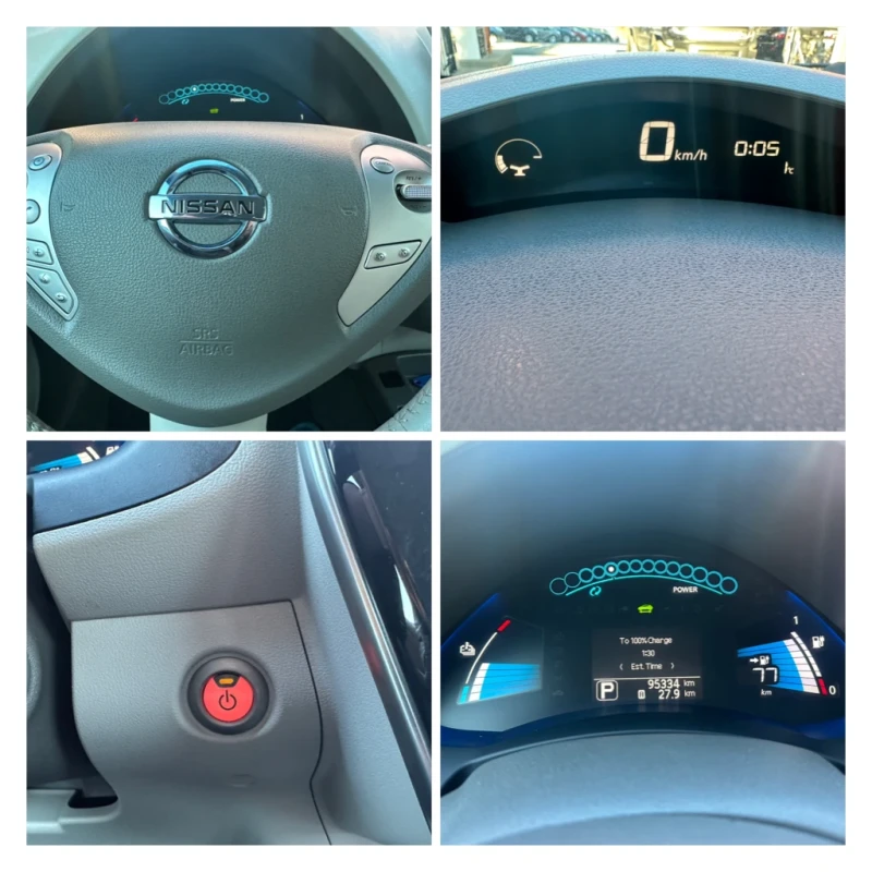 Nissan Leaf  100%ELEKTRO* REALNI KM* , снимка 11 - Автомобили и джипове - 48382118