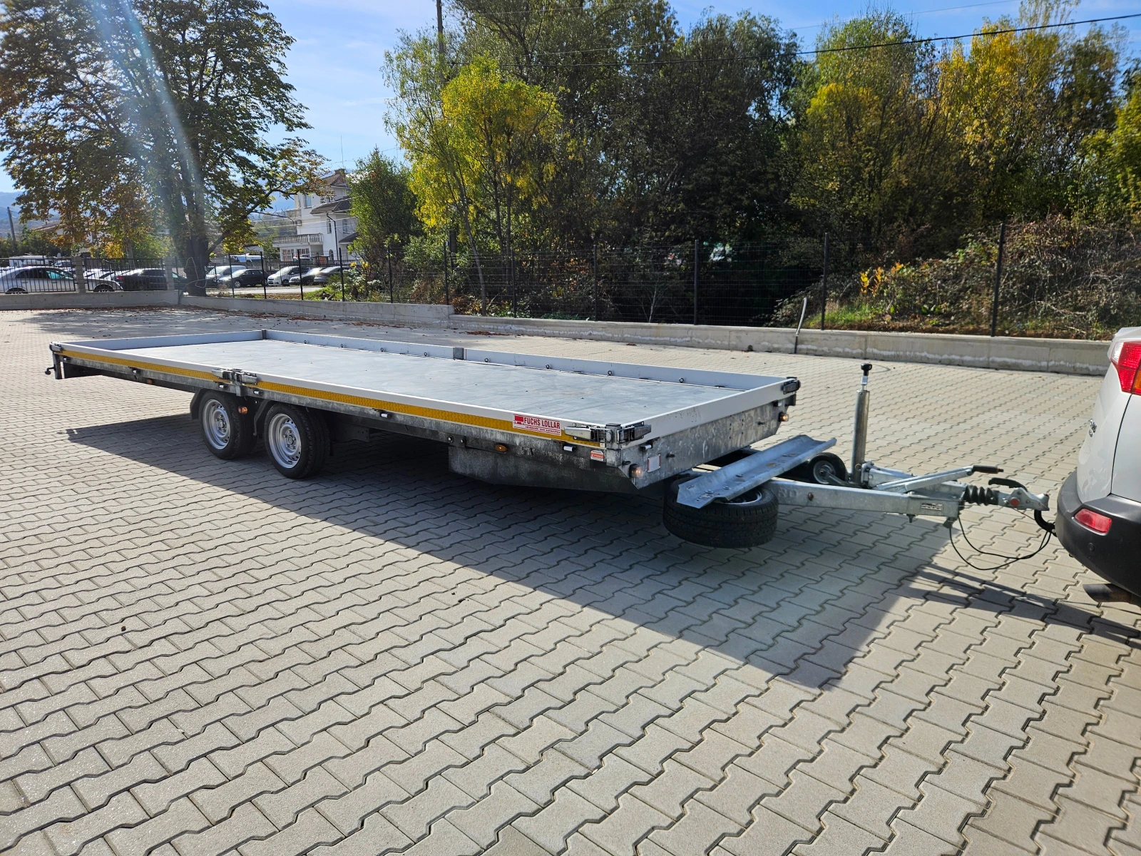 За автомобил Eduard Р4, 6 метра, 3000кг., Алуминиеви пътеки!, снимка 7 - Ремаркета - 54147693