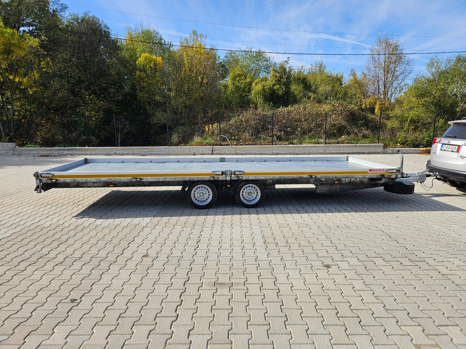 За автомобил Eduard Р4, 6 метра, 3000кг., Алуминиеви пътеки!, снимка 6 - Ремаркета - 54147693