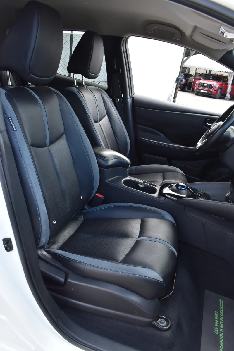 Nissan Leaf  TEKNA* 62kw/h* 218k.c * WHITE_PEARL* 360CAM, снимка 14 - Автомобили и джипове - 51569105