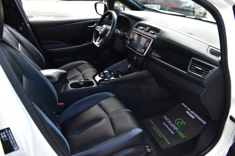 Nissan Leaf  TEKNA* 62kw/h* 218k.c * WHITE_PEARL* 360CAM, снимка 13 - Автомобили и джипове - 51569105